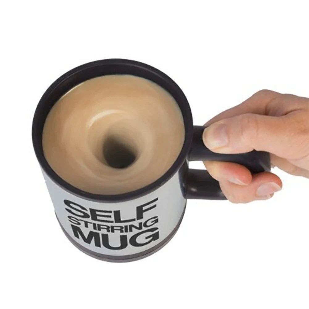 Tasse à agitation automatique en acier inoxydable de 400ml, tasse à mélanger pour café, lait, jus, verres, Gadgets de cuisine