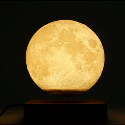 Lampe flottante en forme de lune à lévitation magnétique
