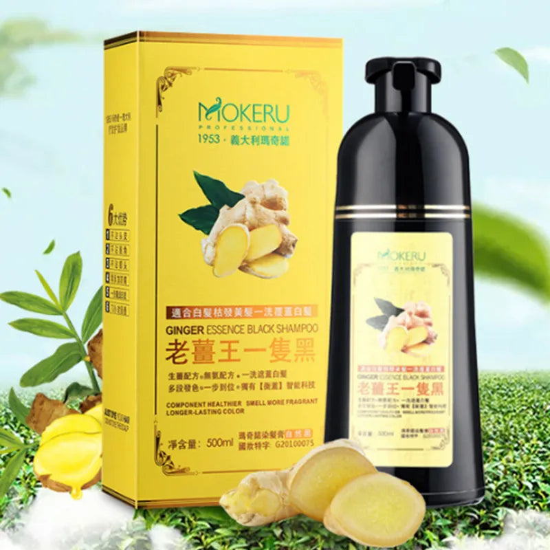 Mokeru – shampoing au gingembre à base de plantes,