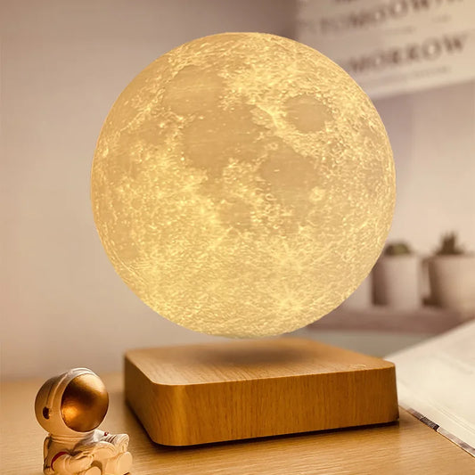 Lámpara de luna en levitación Luna Maglev, impresión 3D, luna 14cm 18cm, tres colores regulables, levitación magnética, luz de luna, cadeau de noël